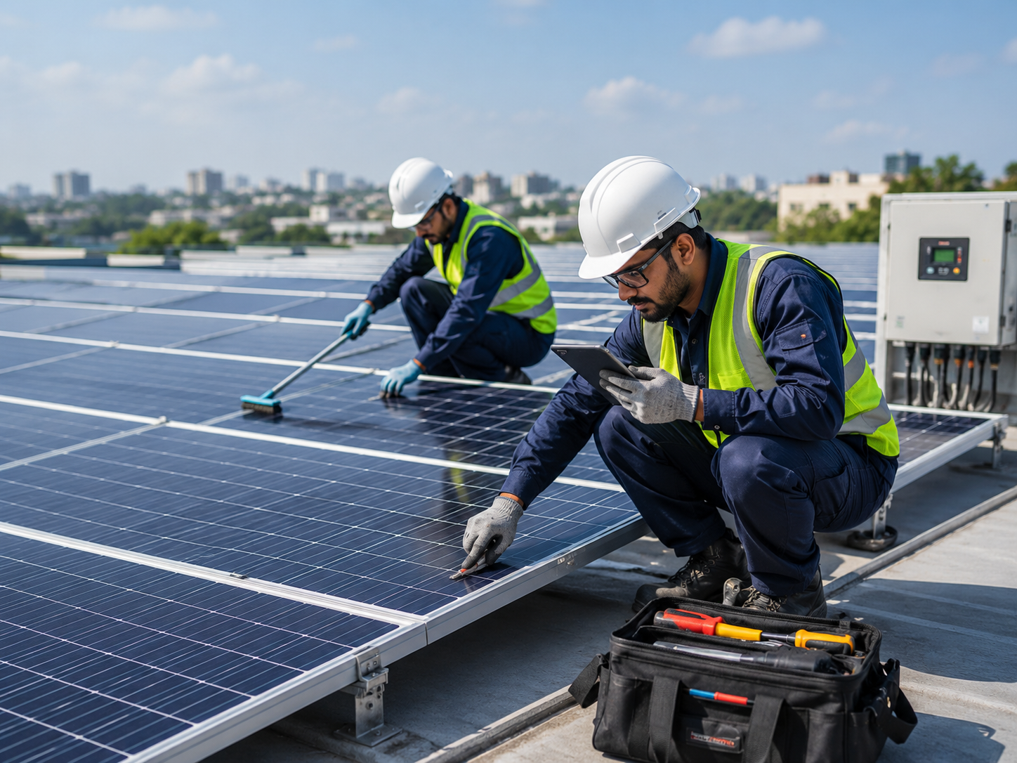 Industrial solar plant